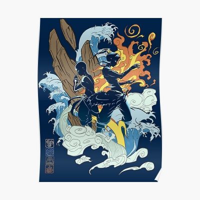 Avatar Aang and Avatar Korra Poster RB2712 product Offical Avatar The Last Airbender Merch