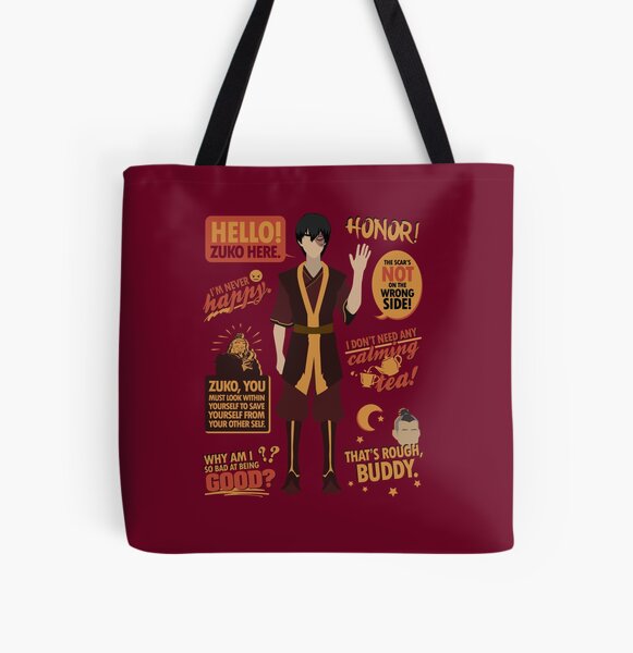 Hello, Zuko Here! All Over Print Tote Bag RB2712 product Offical Avatar The Last Airbender Merch