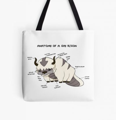 Anatomy of a Sky Bison All Over Print Tote Bag RB2712 product Offical Avatar The Last Airbender Merch