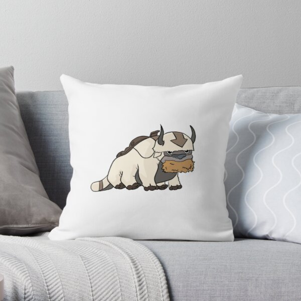 Appa eating hay, Avatar the last Airbender  Throw Pillow RB2712 product Offical Avatar The Last Airbender Merch