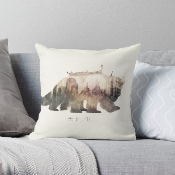 Yip Yip Appa - Sky Bison Airbender Art Throw Pillow RB2712 product Offical Avatar The Last Airbender Merch