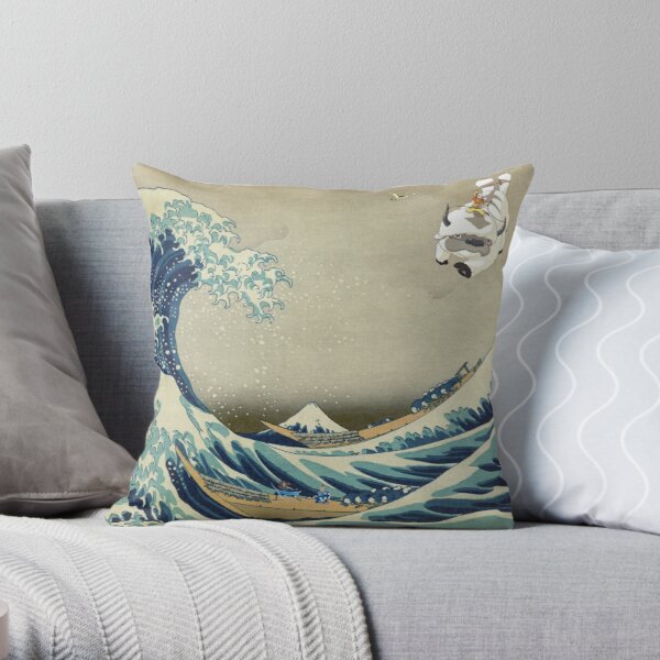 The Great Wave Off Katara Throw Pillow RB2712 product Offical Avatar The Last Airbender Merch