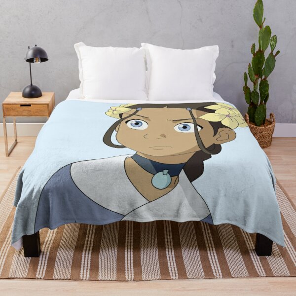 flower crown katara from avatar! Throw Blanket RB2712 product Offical Avatar The Last Airbender Merch