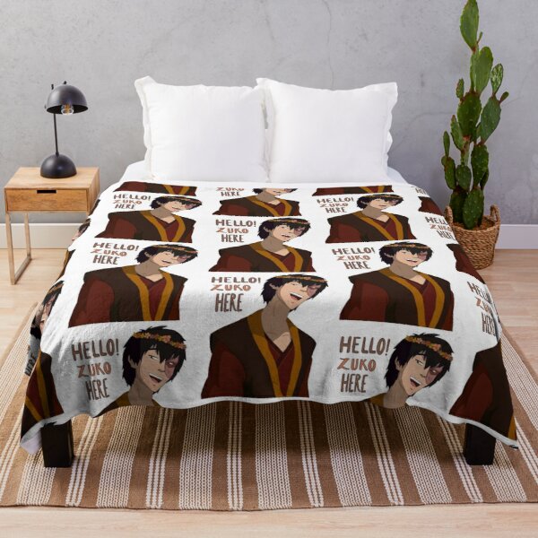Hello! Zuko Here - Avatar The Last Airbender Throw Blanket RB2712 product Offical Avatar The Last Airbender Merch