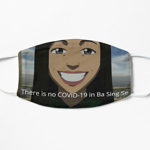 "there is no covid in ba sing se" avatar the last airbender mask Flat Mask RB2712 product Offical Avatar The Last Airbender Merch